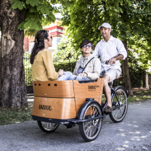 cargobike-trasporto bambini-4 bambini-bimbi a bordo