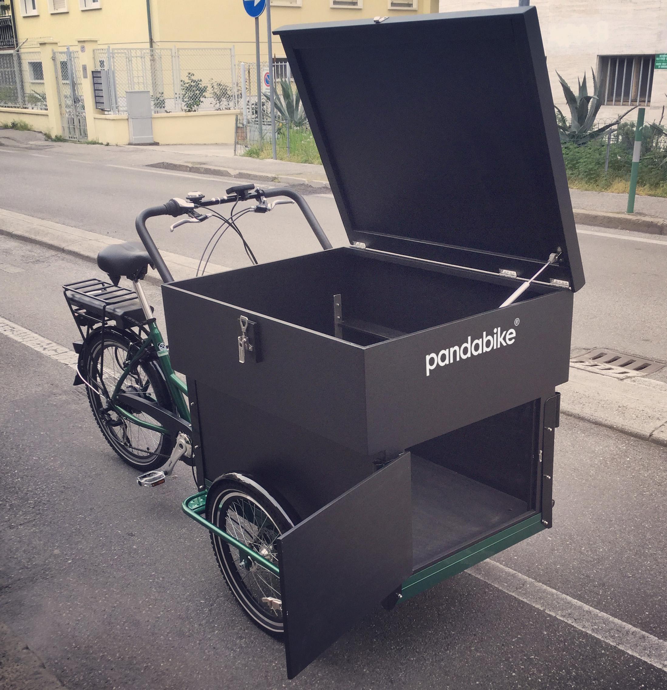 Minivan-panda bike-cargo bike-trasporto bambini-trasporto animali-lavoro