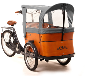 Babboe-Curve-cappottina grigia