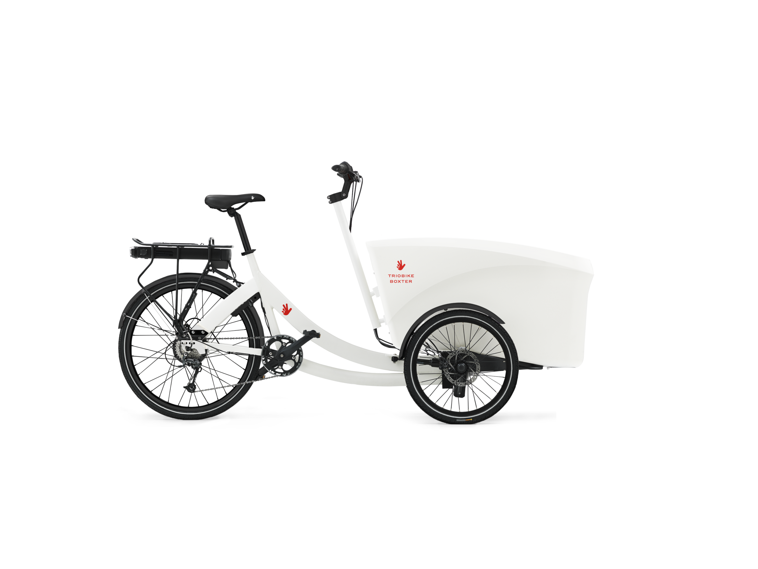 triobike boxter e rear drive white side