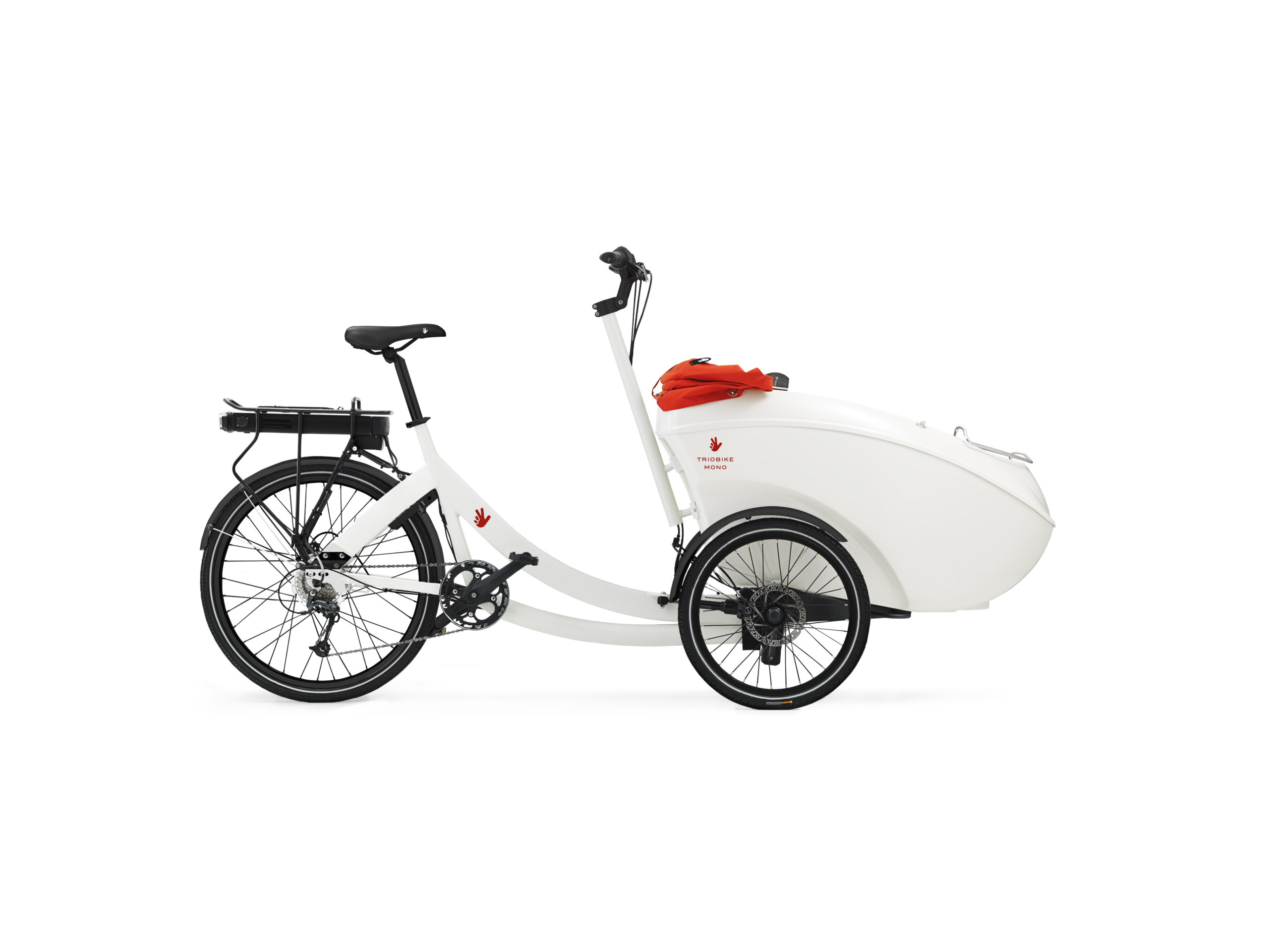 triobike mono e rear drive white side