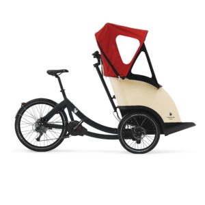 riobike taxi mid drive black deore9 unfolded hood side