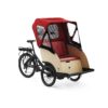 triobike taxi rear drive black hood unfolded persp